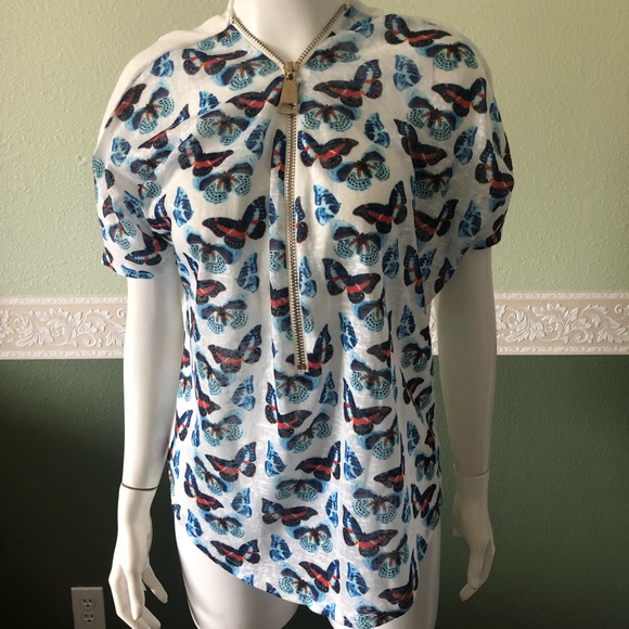 Stella Morgan Printed Top SZ Small - Picture 2 of 5